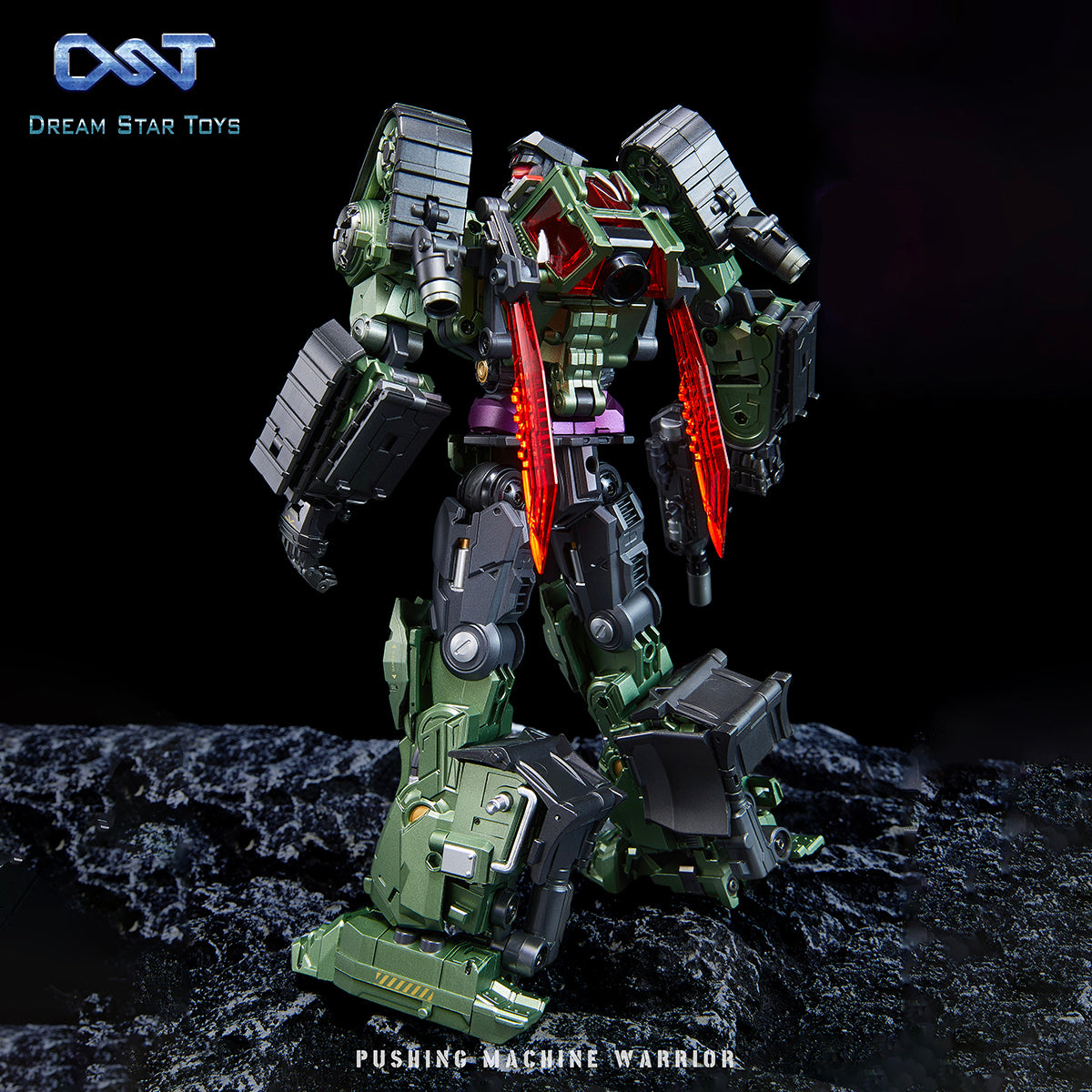 Dreamstartoys The Pushing Machine Warriors【Bonecrusher】Transform Toys, The 4th Group Member of DST02-Devastator (DST02-004)