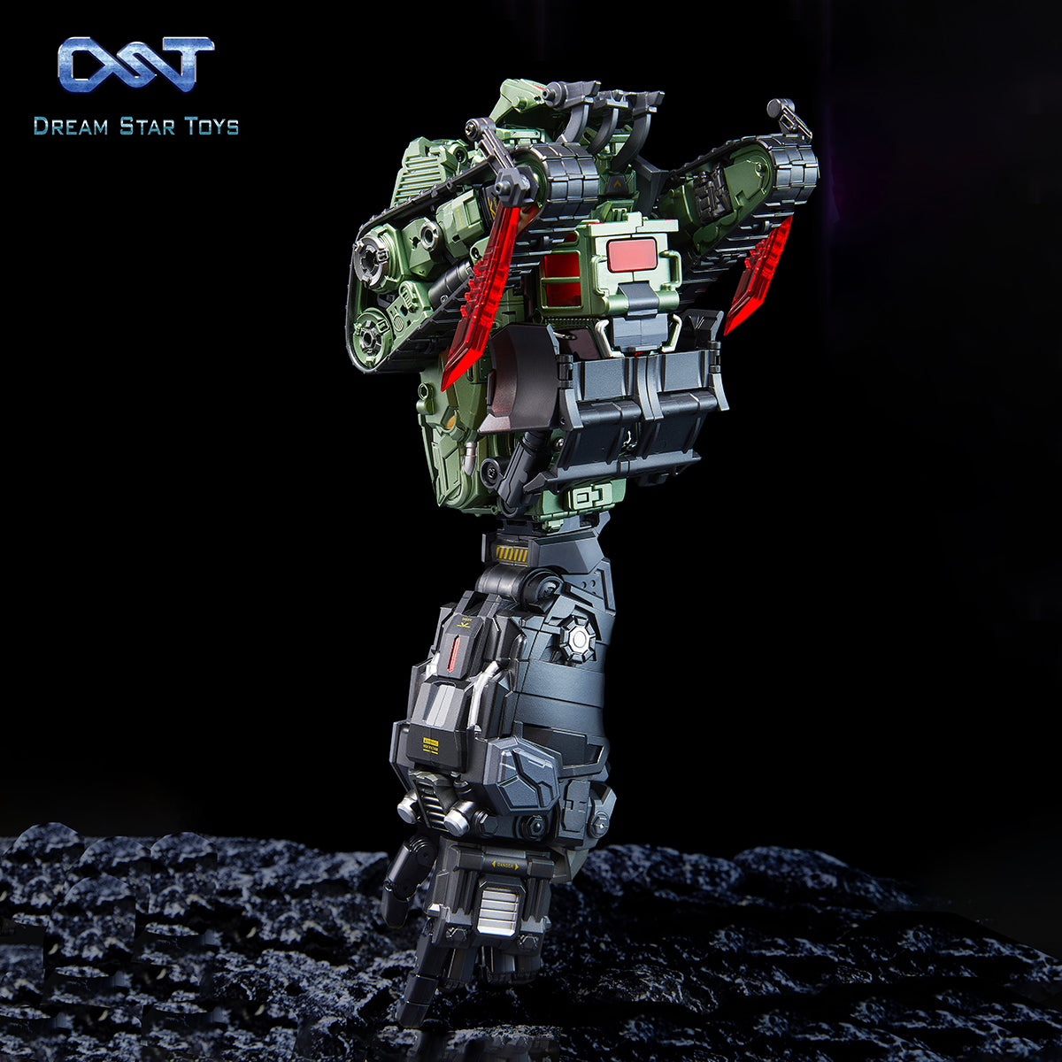 Dreamstartoys The Pushing Machine Warriors【Bonecrusher】Transform Toys, The 4th Group Member of DST02-Devastator (DST02-004)